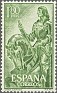Spain 1958 Characters 1,80 Ptas Green Edifil 1209